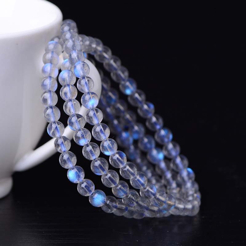 Buddha Stones Natural Moonstone Healing Beads Bracelet Bracelet BS 3