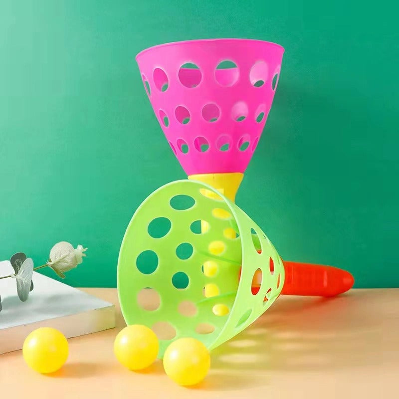 Fidtoy Large Throwing and Catch Ball Flying Game Set for Kids 2 Player Outdoor Active Play