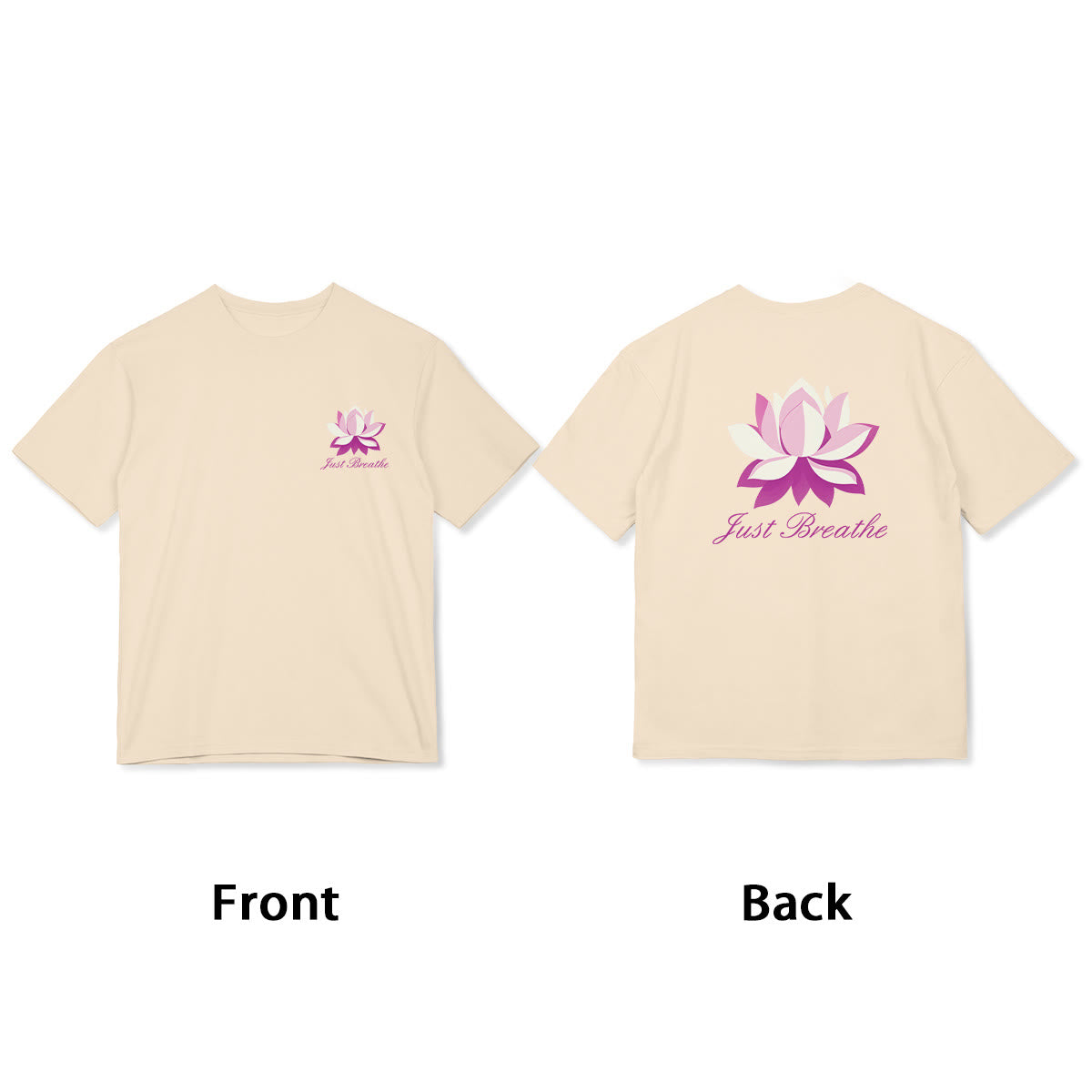 T-shirt Foviel Lotus Just Breathe