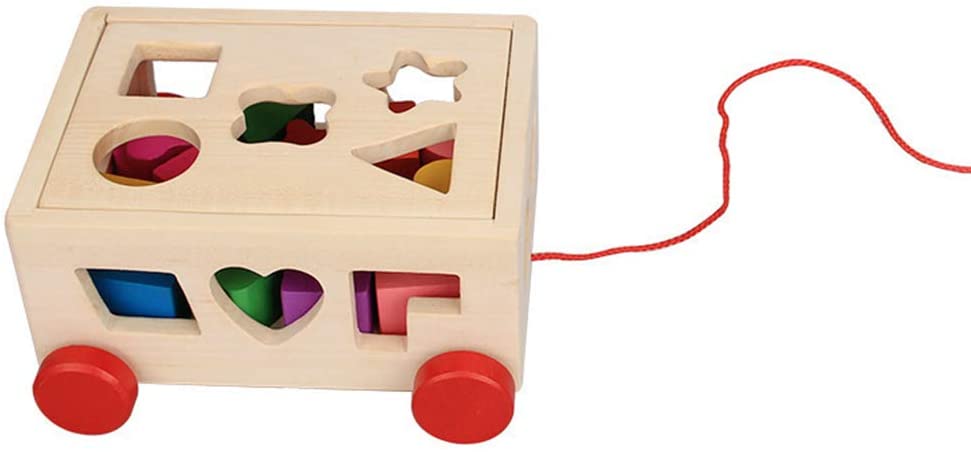 El kit de juego de madera para coche Cubo (15 formas)