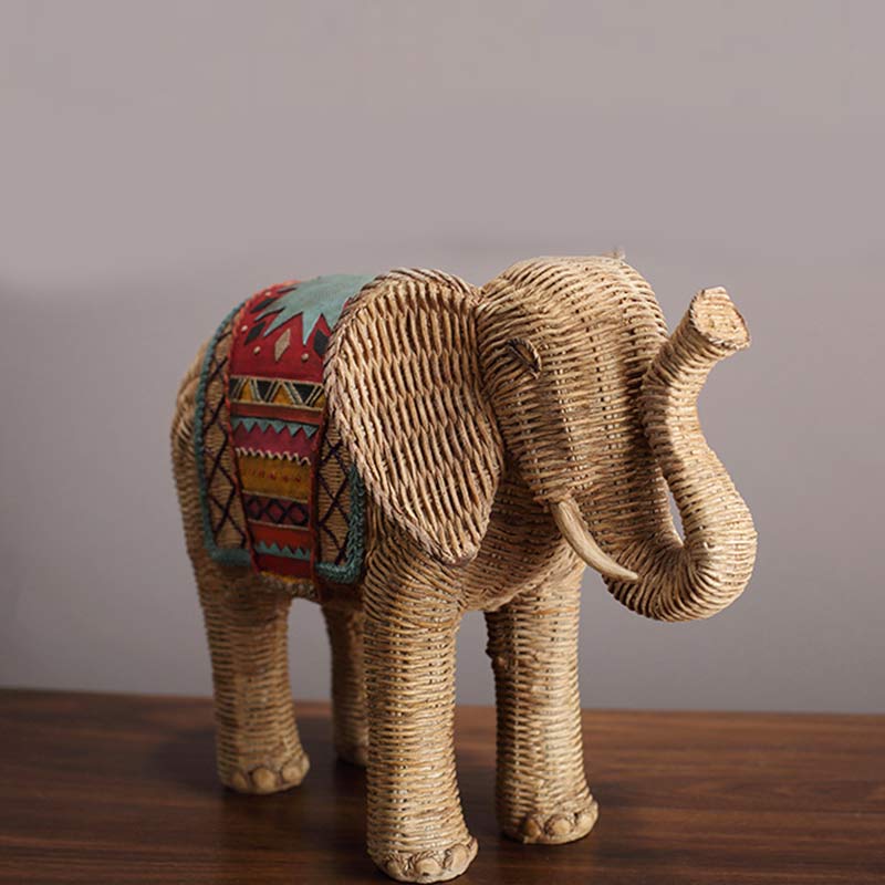 Buddha Stones Elephant Resin Wisdom Wealth Home Decoration Decorations BS 10