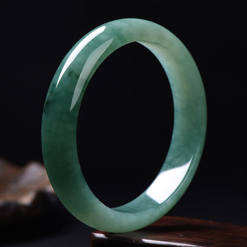 Buddha Stones Jade Abundance Luck Healing Bangle Bracelet Bracelet Cuff Bangle BS 2