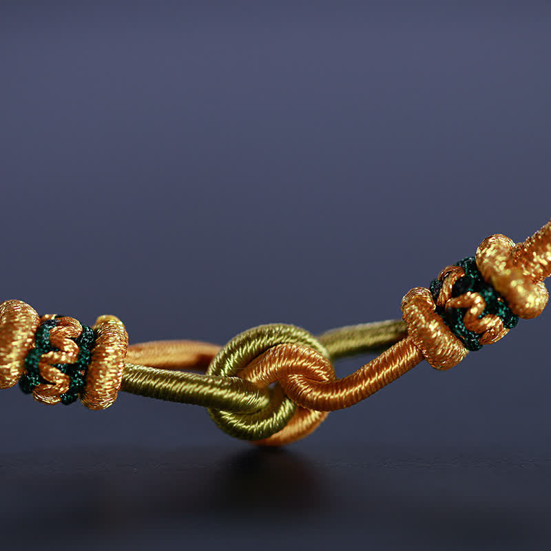 Buddha Stones Handmade Knotting Faith Strength Braid String Bracelet Bracelet BS 10