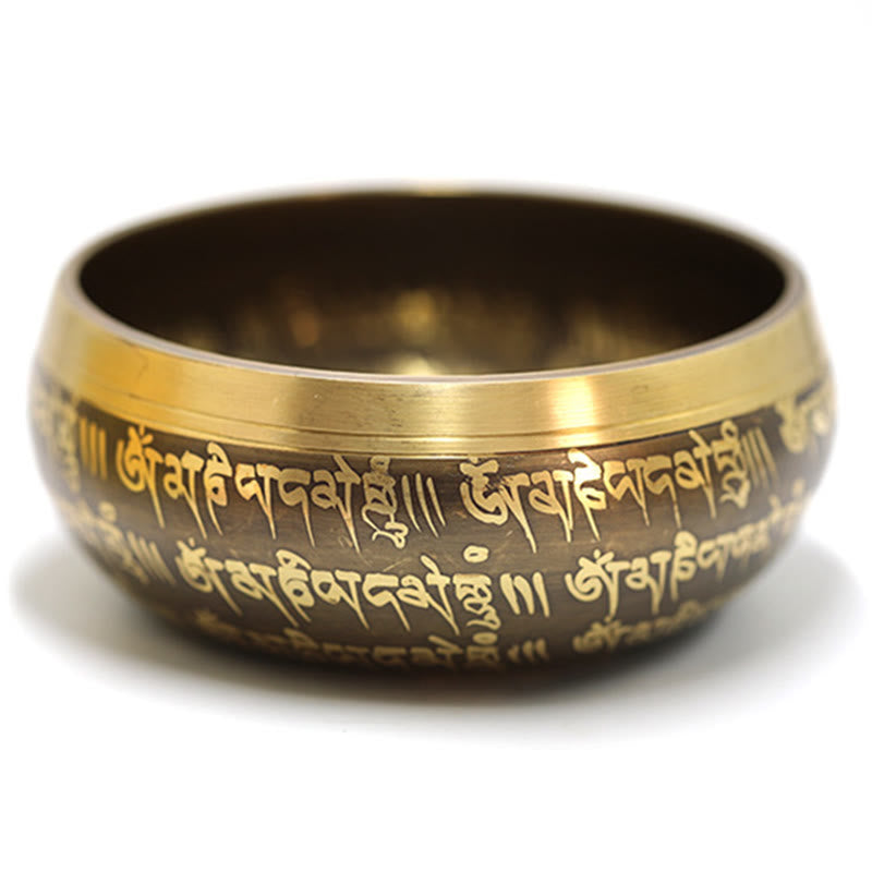 Buddha Stones Tibetan Meditation Sound Bowl Handcrafted for Healing and Mindfulness Singing Bowl Set Singing Bowl buddhastoneshop 2