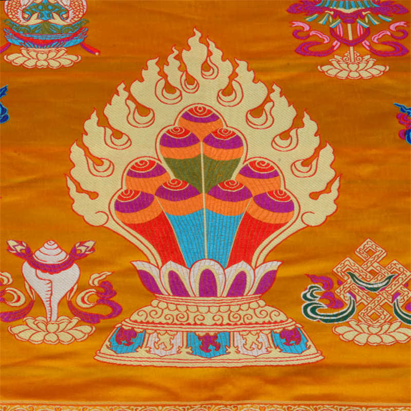 Buddha Stones Prayer Altar Mat Healing Meditation 8 Auspicious Symbols Mat Prayer Altar BS 8
