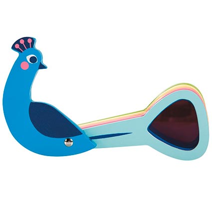 Wooden Peacock Primary Colours Mixing Lenses Sensory Light Mixer Toy