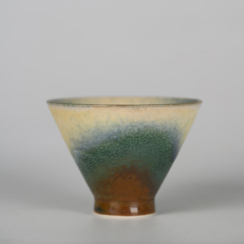 Buddha Stones Vintage Furnace Transmutation Kiln Porcelain Teacup Kung Fu Tea Cup Cup BS 5