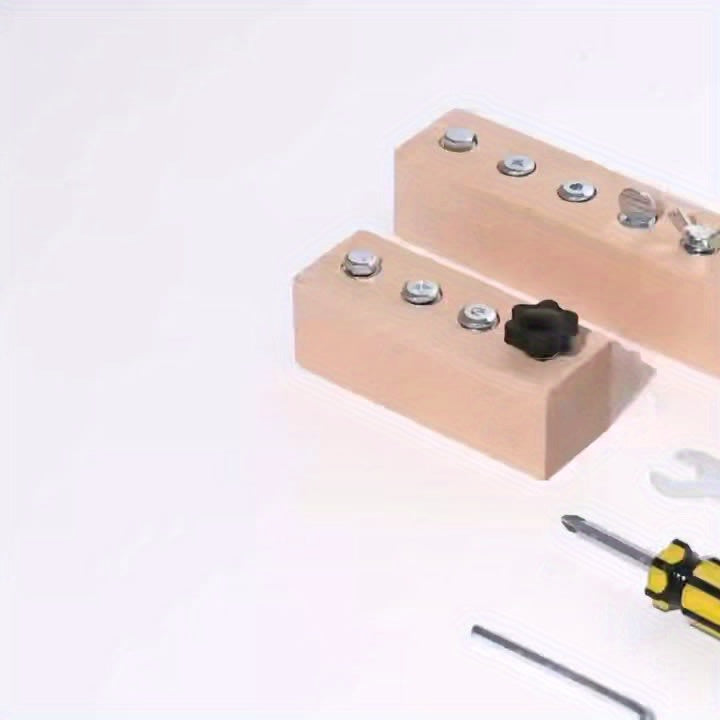 Juego de herramientas de tornillos y tuercas Fidtoy para el aprendizaje STEM y la motricidad fina de los niños pequeños