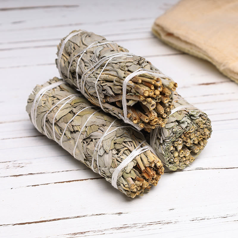 Buddha Stones Smudge Stick for Home Cleansing Incense Healing Meditation and California Smudge Sticks Rituals Incense BS 3 Stick (10.5cm/Stick)