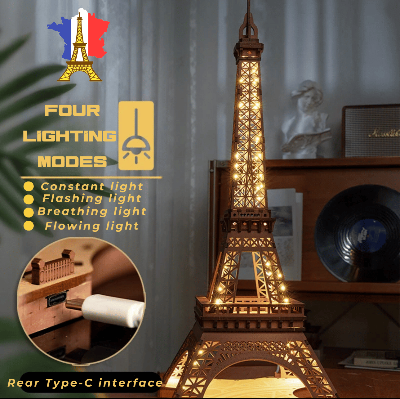 Puzle de madera 3D Torre Eiffel
