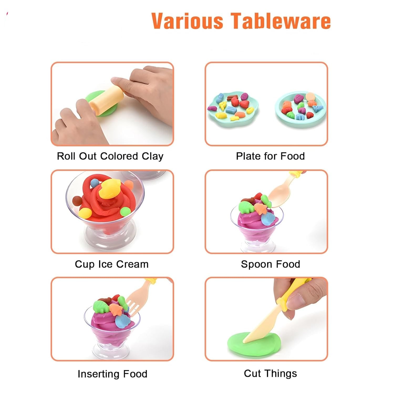 DIY Creative Three Ice cream Play Dough Machine - 001