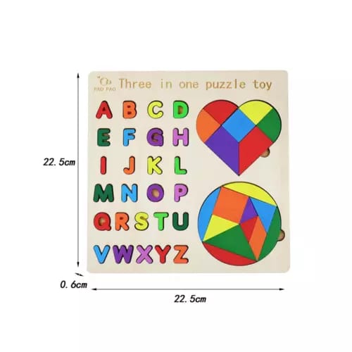 Puzzle Géométrique et Alphabet Montessori - 501