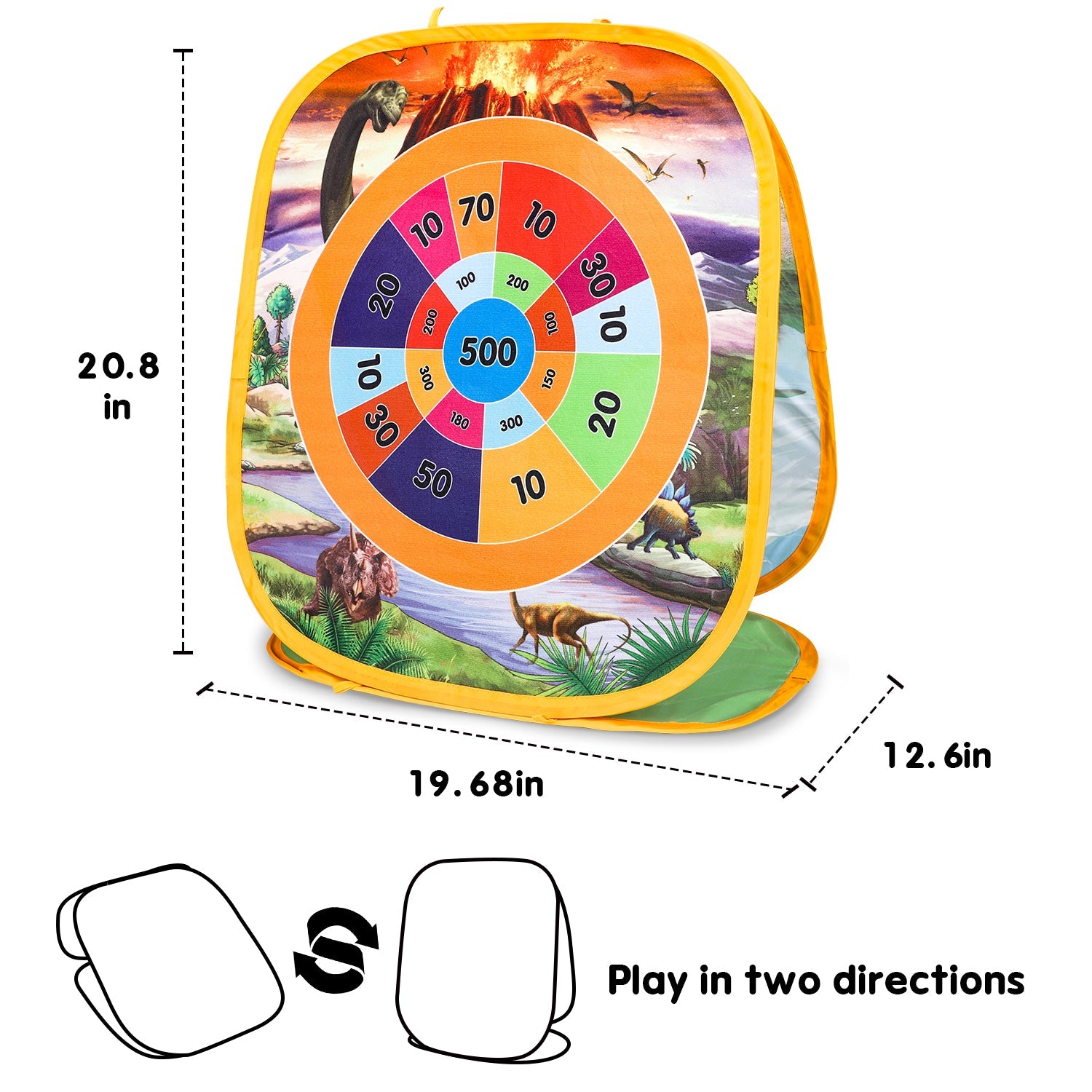 Juego Fidtoy Ocean Bean Bag Toss 2 en 1, juego para niños al aire libre