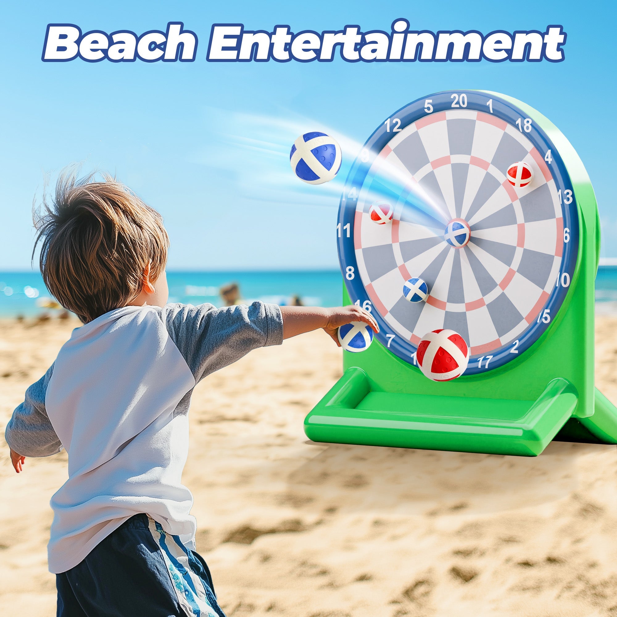Fidtoy Inflatable Dart Board Pool Game for Kids