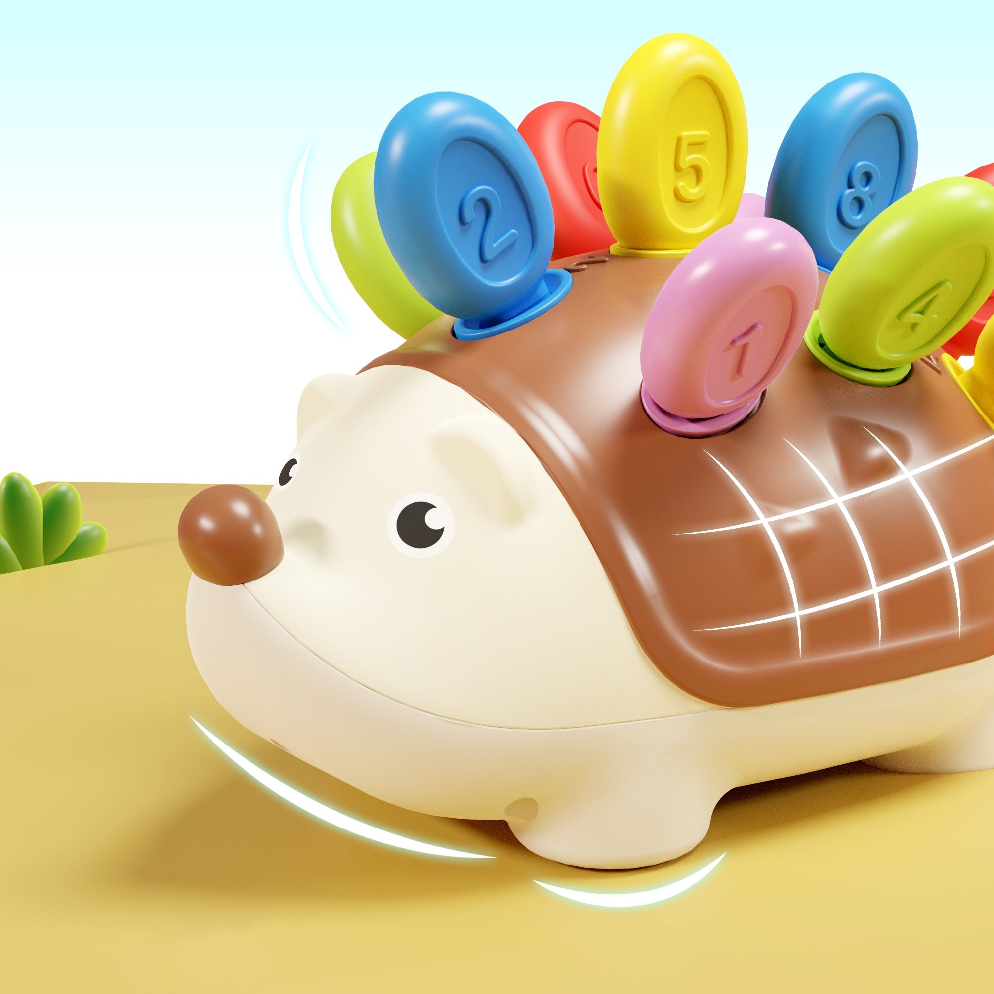 Fidtoy Hedgehog Fine Motor Sorting Toy for Toddlers