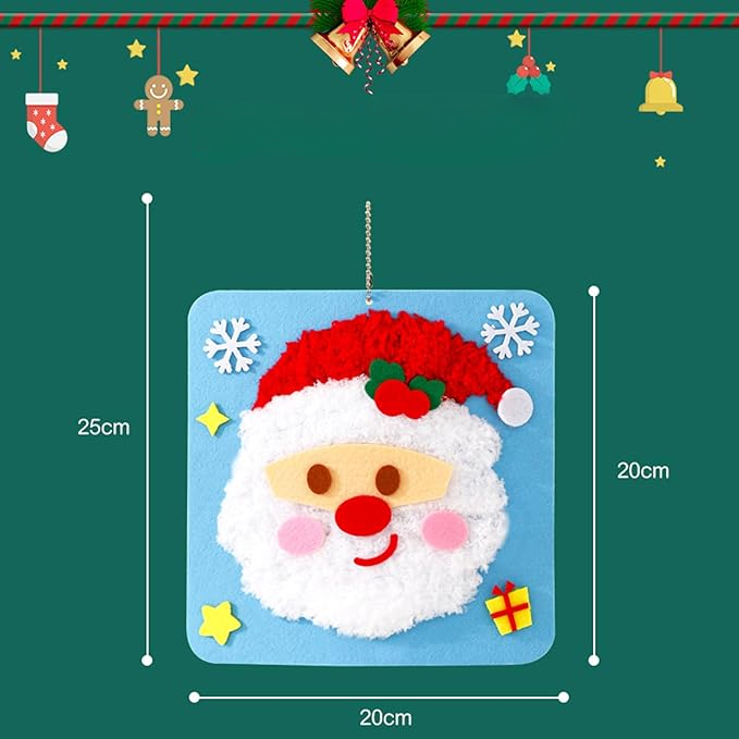 Kit de manualidades de Navidad Montessori para niños — Adornos de fieltro DIY y set de actividades navideñas