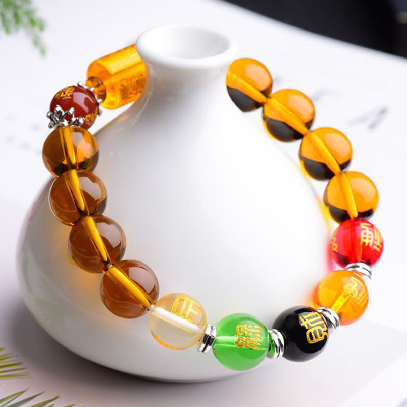 Buddha Stones Natural Citrine Fortune Happiness Bracelet Bracelet BS 4