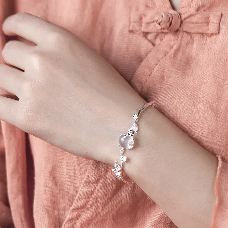 Buddha Stones Plum Blossom Chalcedony Positive Bracelet Bracelet BS 1