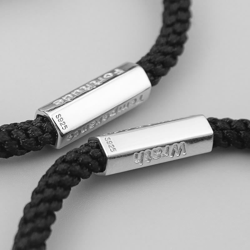 Buddha Stones Seven Deadly Sins Seven Virtues Braided String Bracelet Bracelet BS 3