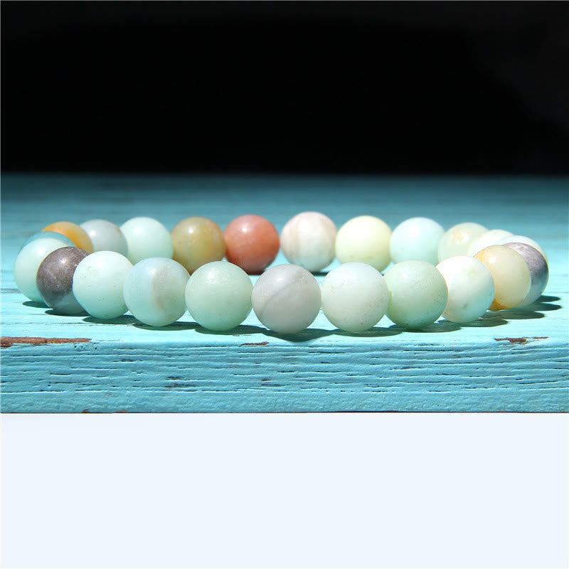 Natural Agate Stone Crystal Balance Beaded Bracelet Bracelet BS 15