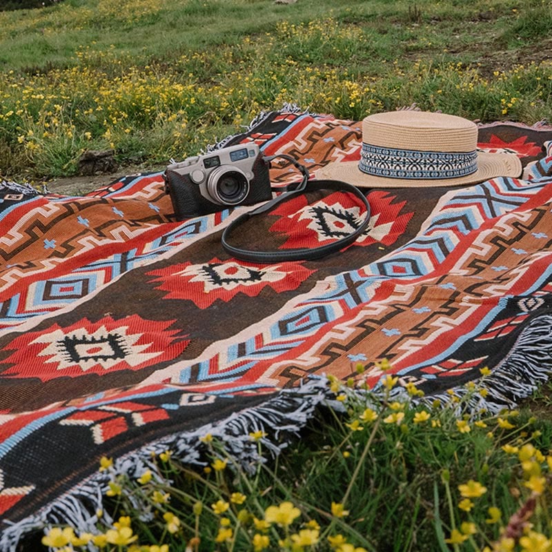 Buddha Stones Geometric Warm Comfortable Camping Home Office Bed Blanket Blanket BS 2