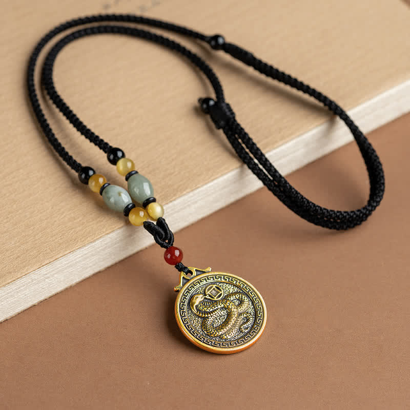 12 Chinese Zodiac Blessing Wealth Fortune Necklace Pendant Necklaces & Pendants BS Snake