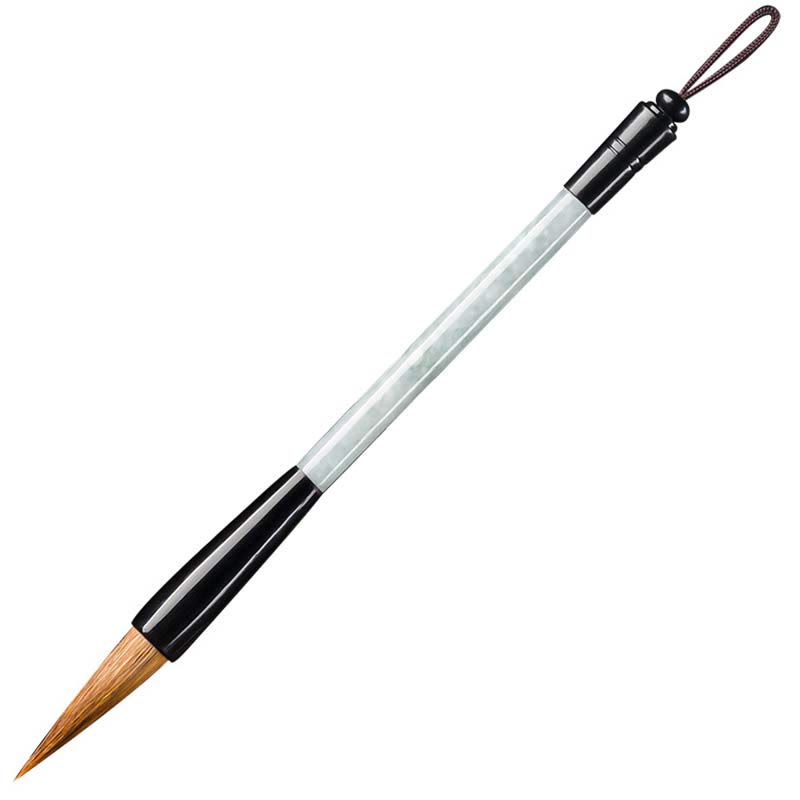 Buddha Stones Natural Jade Luck Chinese Calligraphy Brush Pen Chinese Writing Brush With Gift Box Chinese Writing Brush BS 10