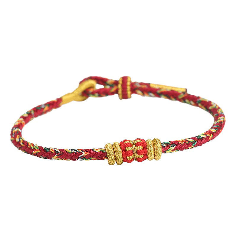Buddha Stones Handmade Colorful Rope King Kong Knot Braided Luck Bracelet - image 11