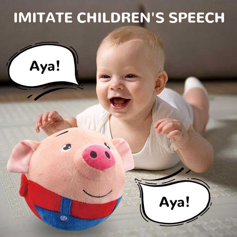 Fidtoy Active Moving Pet Plush Toy for Toddlers & Pets | Interactive Bouncing Sound Toy for Home Play