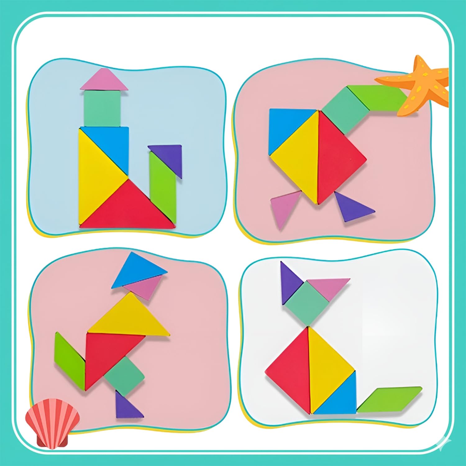 Tangram magnético infantil