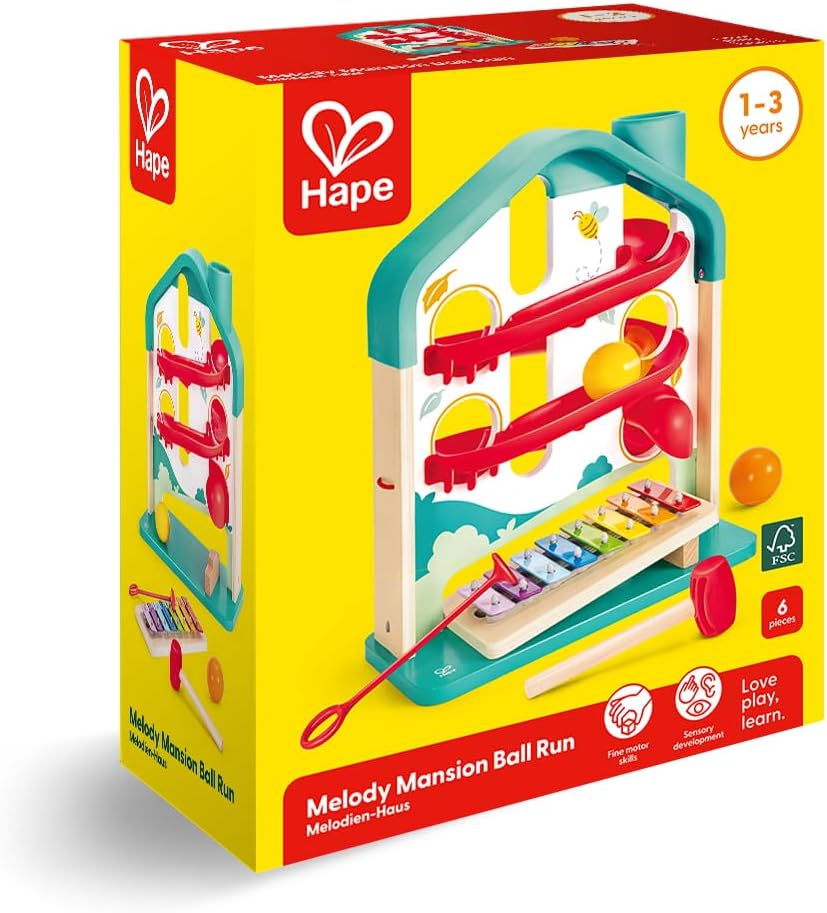 Fidtoy Pista Musical de Bolas con Xilófono para Niños Pequeños Juguete Educativo