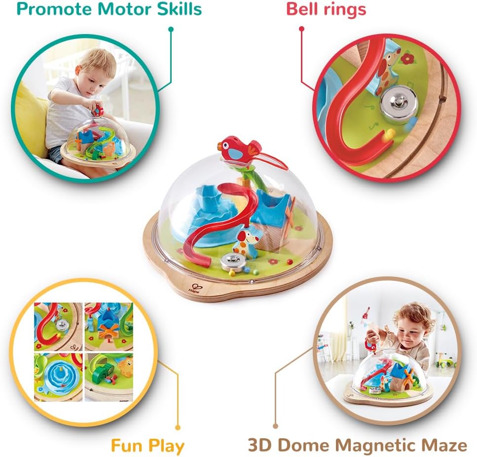 Fidtoy Juguete de Cúpula de Aventura con Laberinto Magnético 3D para Niños Pequeños de 2 Años en Adelante