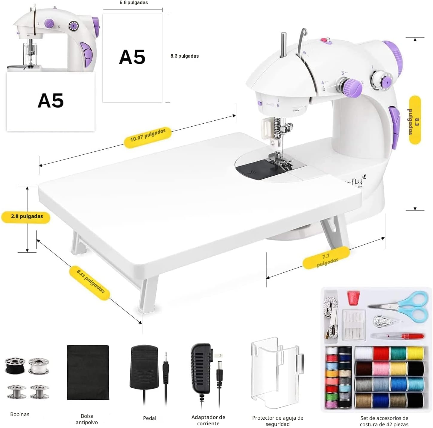 Máquina de Coser para Niños y Principiantes