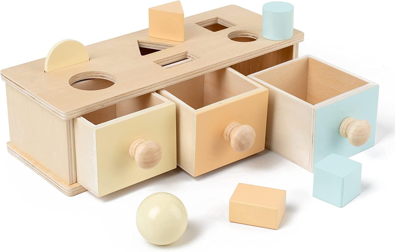 Boîte Montessori Tri de Formes et Permanence de l'Objet - 002