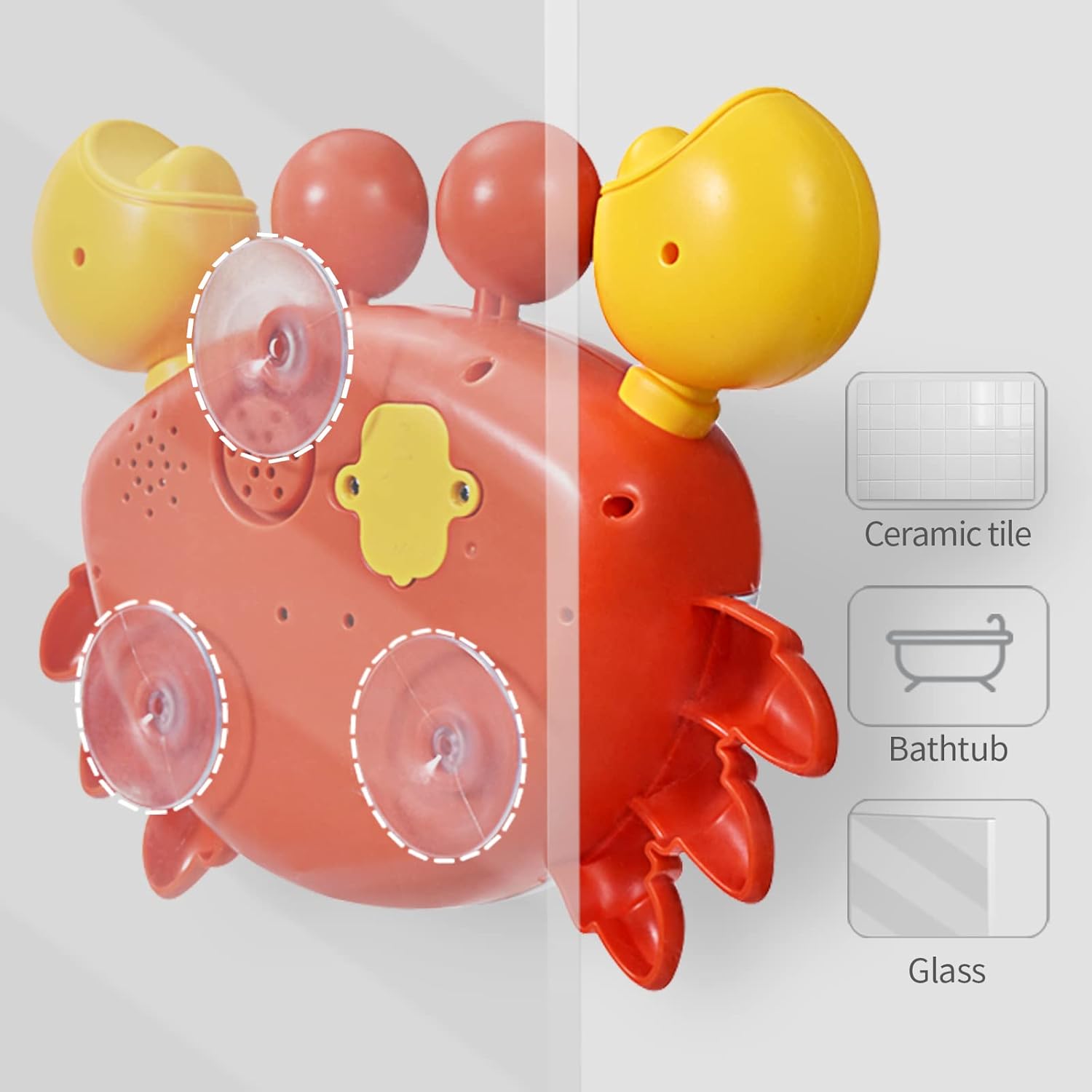Fidtoy Musical Crab Bubble Bath Toy for Toddlers – Bubble Maker Bath Toy with Music for Kids