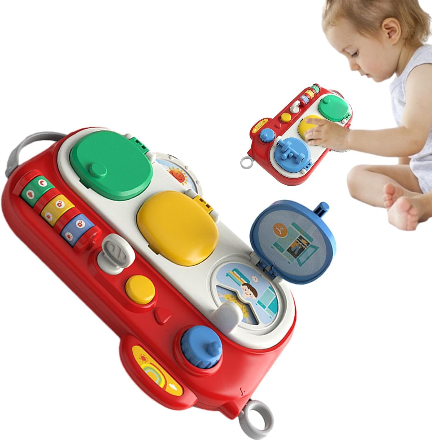 Fidtoy Busy Montessori Toy – Interactive Baby Sensory Activity Cube for Toddlers