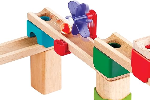Fidtoy Jouet en Bois Circuit de Billes Set de Construction DIY pour Enfants