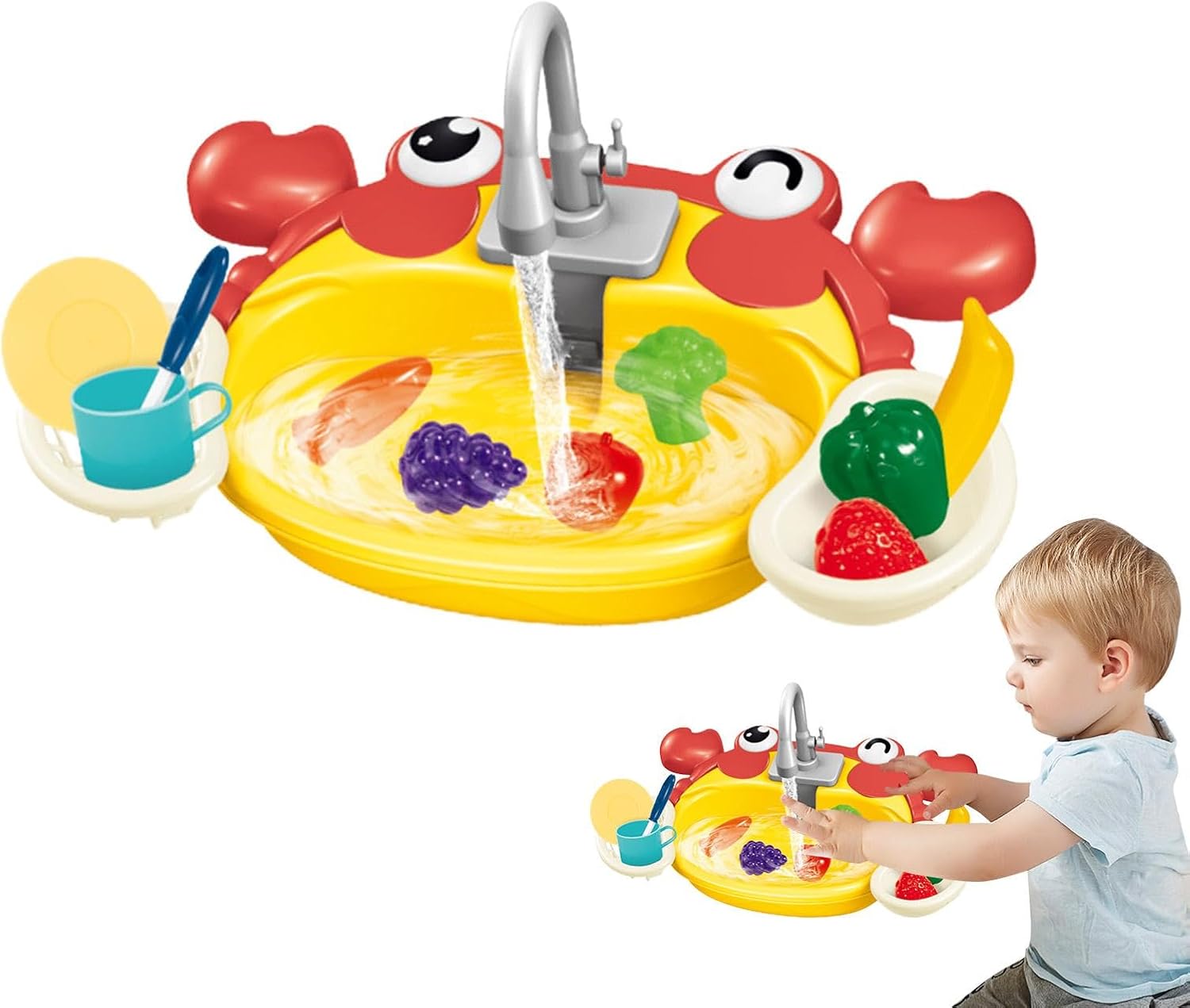 Bonito Set de Juego de Fregadero de Cocina con Animales - 830