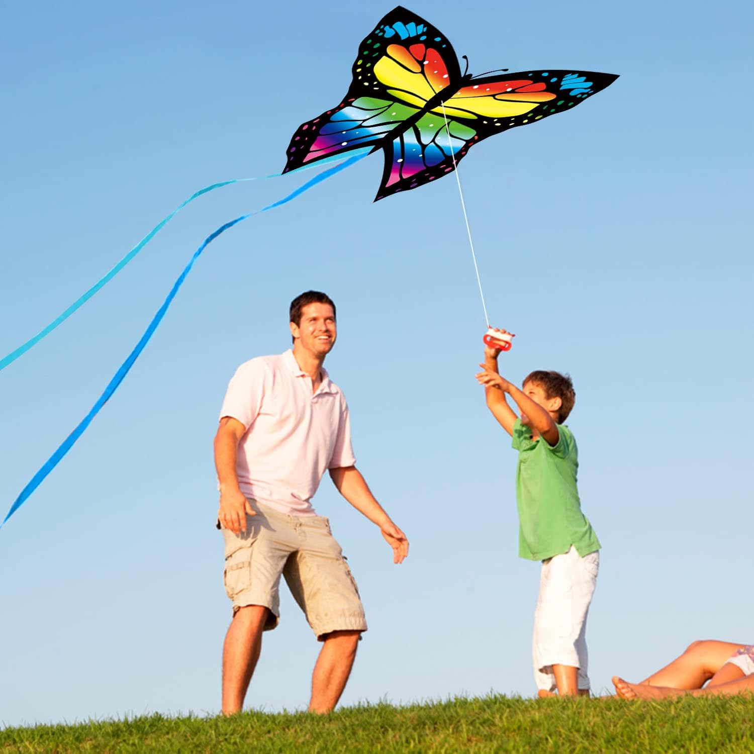 Fidtoy Butterfly Kite for Kids and Adults Easy to Fly