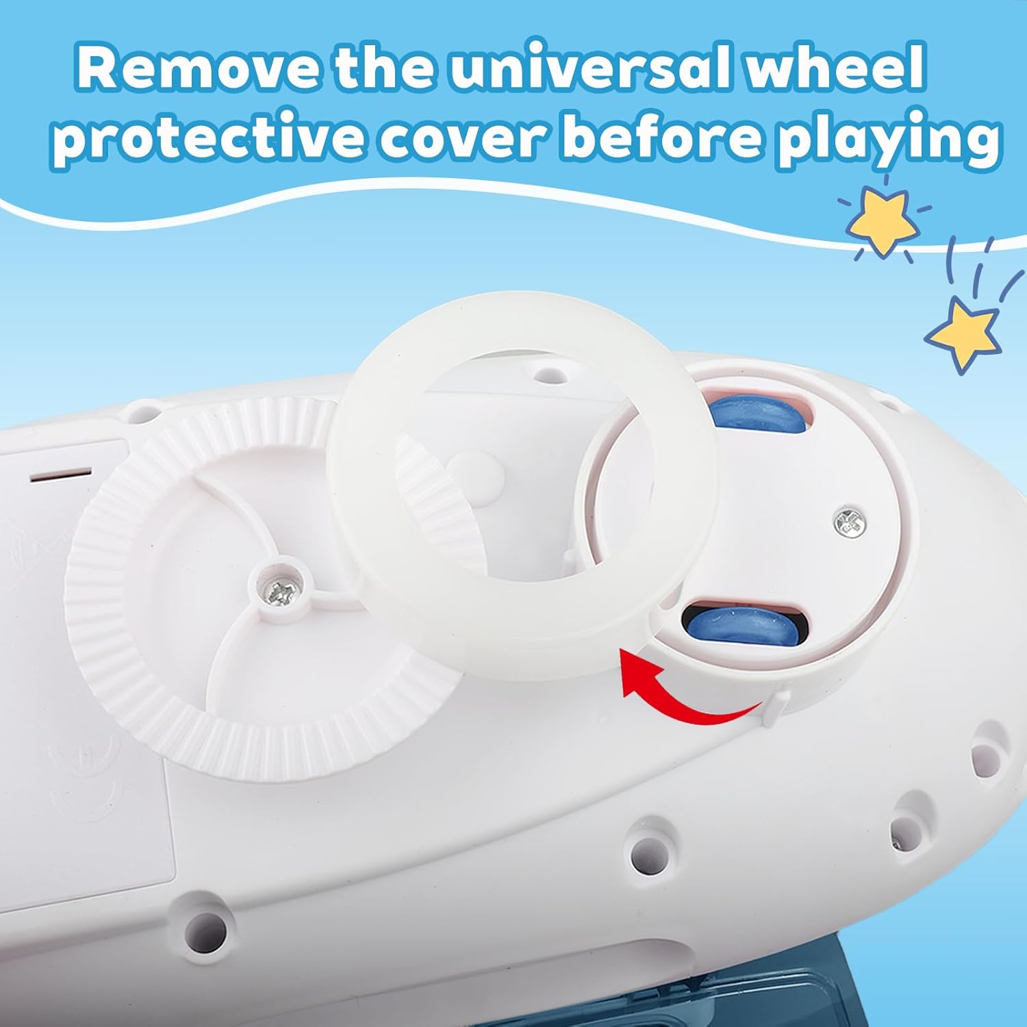 Fidtoy Avion Musical avec Lumières, Sons et Mouvement Automatique (Bump & Go) pour Enfants