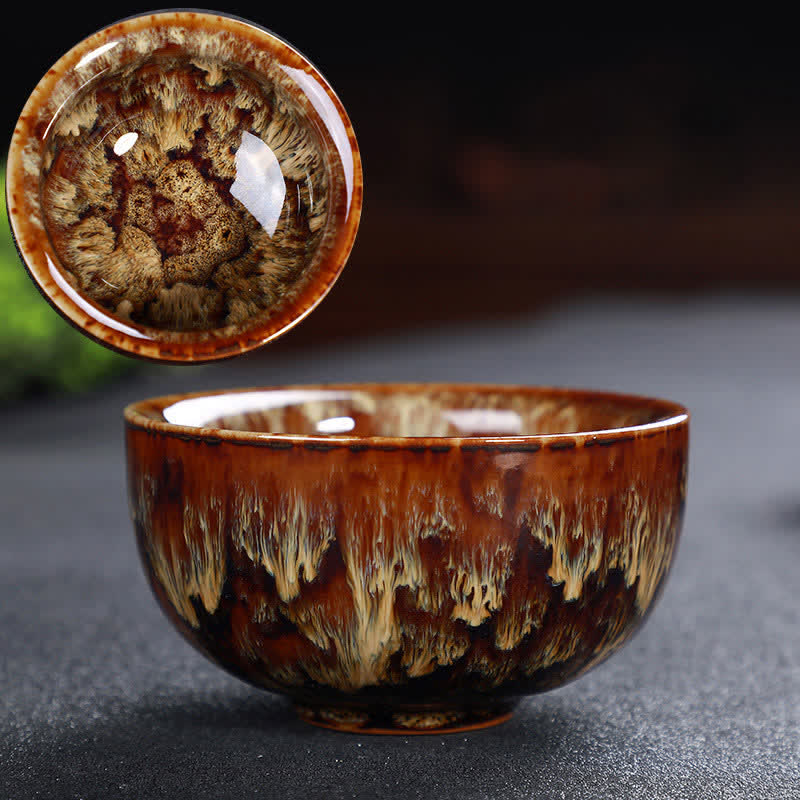 Buddha Stones Colorful Ceramic Teacup Home Office Tea Cups - image 42
