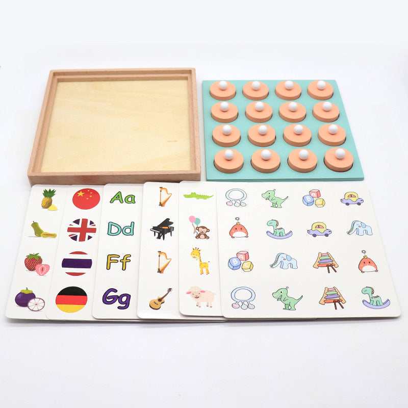 Wooden Memory Chess Game - 3D Educational Puzzle for Kids & Family