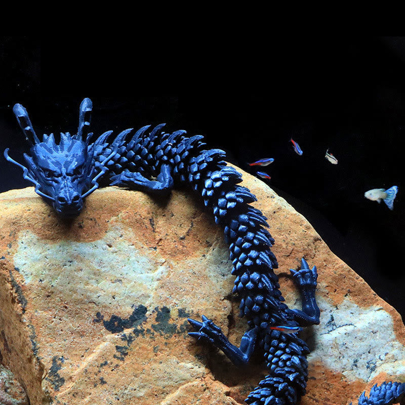 Buddha Stones Feng Shui Dragon Luminous 3D Printed Dragon Luck Success Home Decoration Decorations BS 15