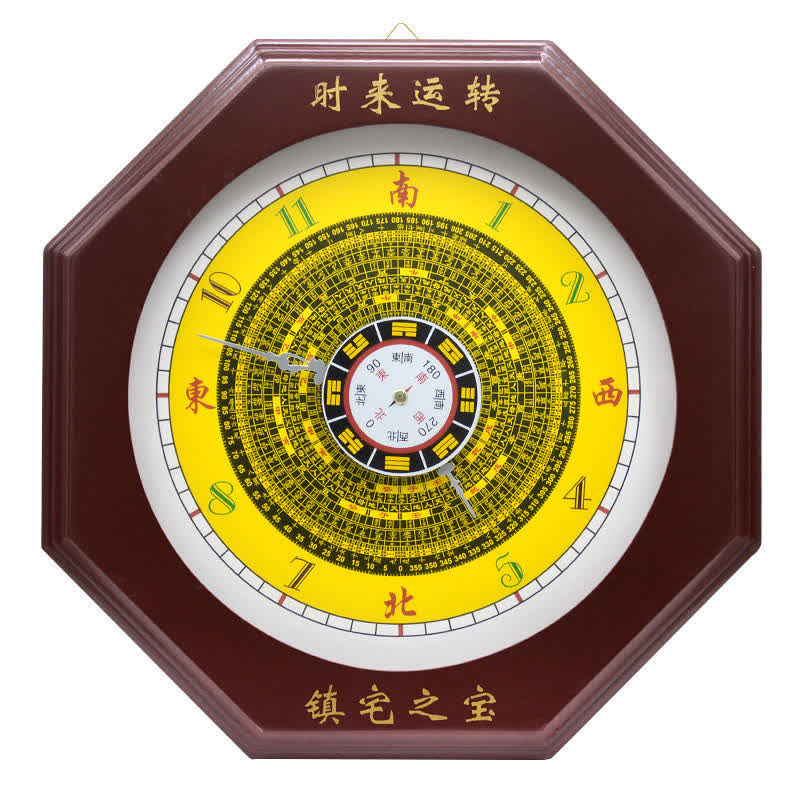 Buddha Stones Feng Shui Bagua Map Balance Energy Map Wall Clock Bagua Map BS 19