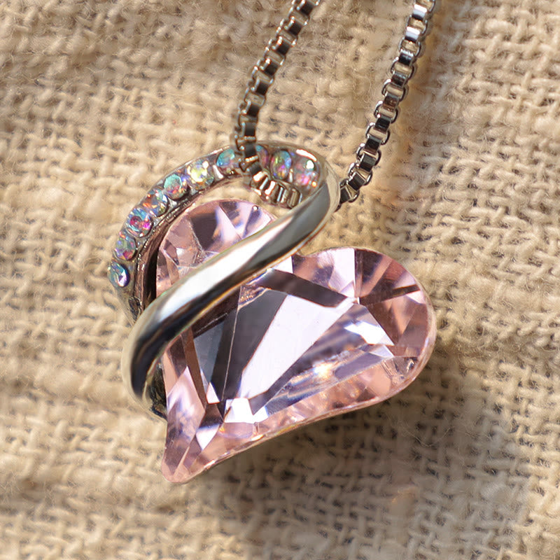 Buddha Stones Love Heart Birthstone Healing Energy Necklace Pendant Necklaces & Pendants BS 35