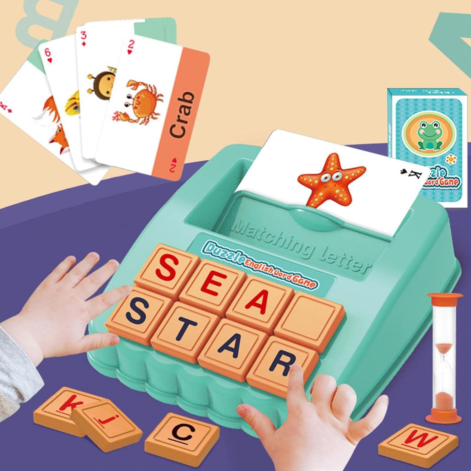 Divertido juego de cartas para deletrear el alfabeto - 73C