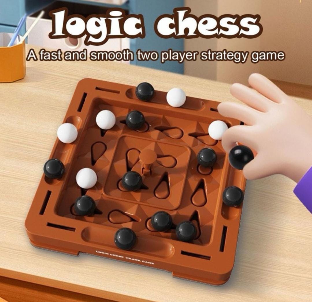 Fidtoy Logical Marble Chess Strategy Board Game for Kids Family Focus and Portable Brain Challenge