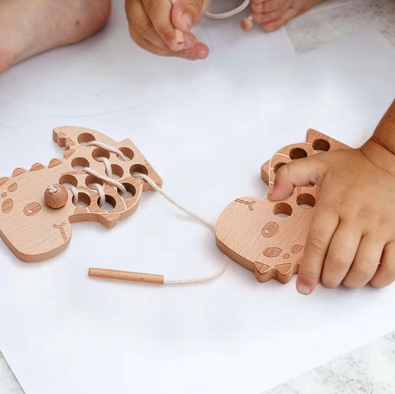 Jouet à enfiler dinosaure pour tout-petits