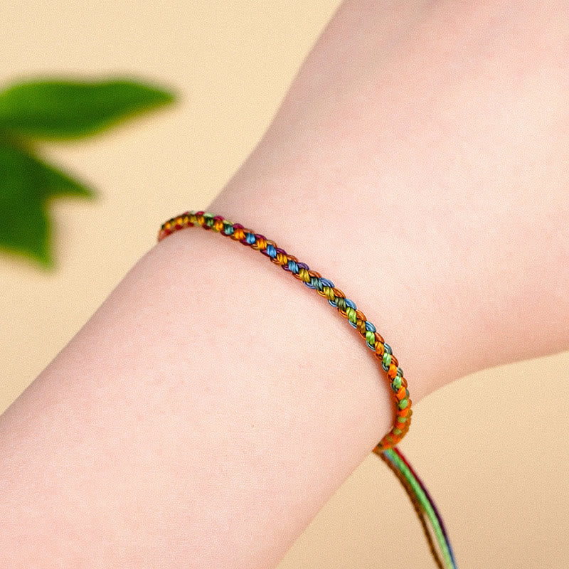 Buddha Stones "May all your wishes come true" Lucky Multicolored Bracelet Bracelet BS 2