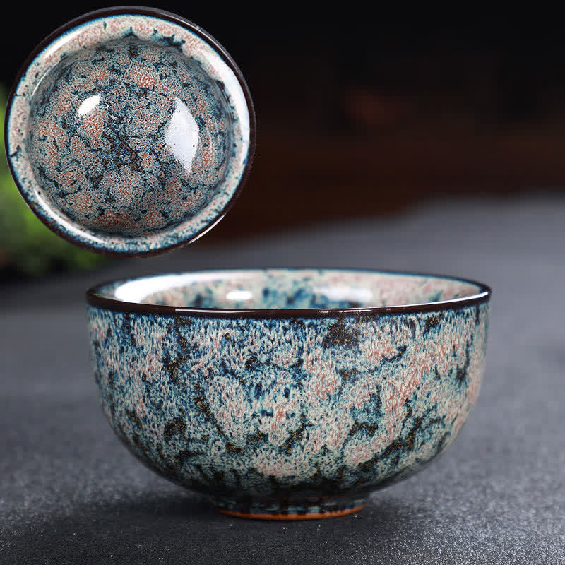 Buddha Stones Colorful Ceramic Teacup Home Office Tea Cups - PaleTurquoise - image 84